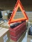 THREE (3) sets of CDL DOT Safety Triangles - one set appears NEW in box