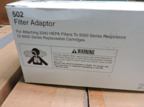 TWO (2) cases of 3M Easi Care Filter Adaptor Approx 20 Filter Adaptors per box