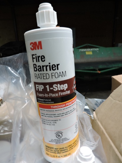 TWO (2) cases of 3M Fire Barrier Rated Foam Approx 12