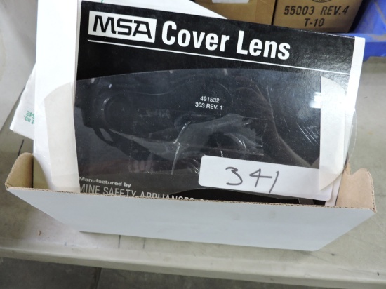 Lot of TWO (2) MSA Cover Lens for Ultravue Facepiece Approx 125