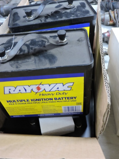 Lot of SIX (6) RAYOVAC Heavy Duty Multiple Ignition Battery