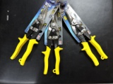 Wiss MetalMaster Compound Action Snips BRAND NEW IN PACKAGE Total of THREE (3) YELLOW handle