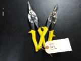 Wiss MetalMaster Compound Action Snips LIKE NEW CONDITION Total of TWO (2) YELLOW handle