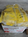 YELLOW Latex Bootie Covers ONE (1) case Approx 50 pairs SIZE XXL   BRAND NEW STILL IN PACKAGE