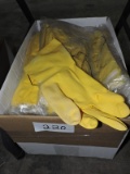 YELLOW Latex Glove Covers ONE (1) case Approx 50 pairs SIZE L         BRAND NEW STILL IN PACKAGE