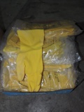 YELLOW Latex Glove Covers ONE (1) case Approx 50 pairs SIZE L         BRAND NEW STILL IN PACKAGE