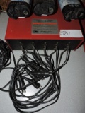 THREE (3) rechargable batteries and cords     10 unit charging station Part #:520-01-61