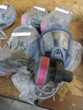 Lot of FOUR (4) MSA Full Facepiece Reusable Respirator w/ MSA OPTIM AIR MM2K    (Cleaning tags still