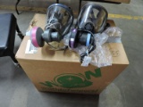 Lot of 22 units of 3M 6898 Full Face Respirator w/ 3M Powerflow 024-00-02 VERY GOOD CONDITION