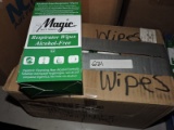 Case of Magic Safety Respirator Wipes         Approx EIGHT (8) boxes of 100