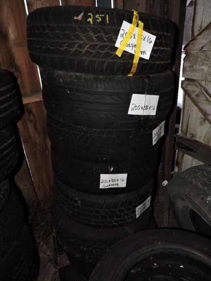 Used Tires:  205/55R16 -- GoodYear and Others