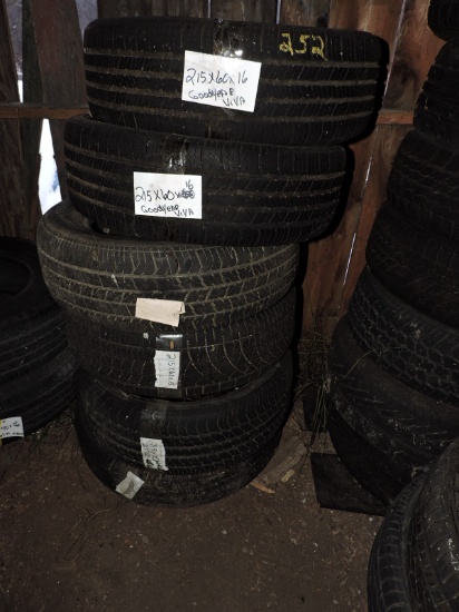 Used Tires:  215/60R16 -- GoodYear and Others