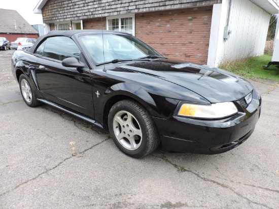 2000 Ford Mustang Convertible - Black with Black - NY State Inspected