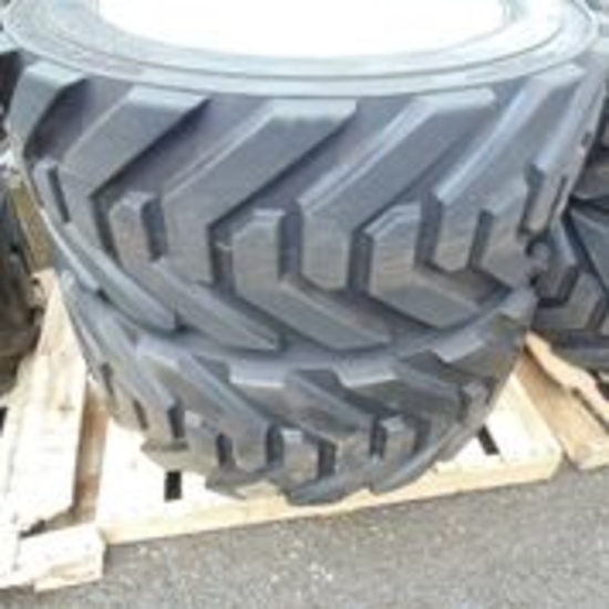 Pair of Outrigger Industrial Tires - JN 445/50D710 - with Rims