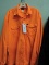 CODET Orange Button Down Hunting Shirt - Size: Large