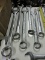 Set of 6 CHINA / PITTSBURGH Metric Wrenches, Open End & Ring End: 50, 48, 45. 41, 38, 35 mm