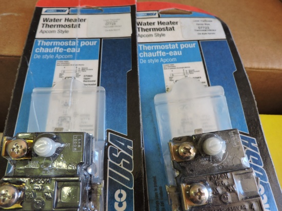 Various Plumbing Parts: Water Heater Thermostats, etc...  NEW