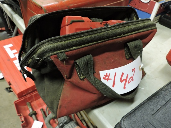 HUSKY Tool Bag with with Plumbing Tools and Parts