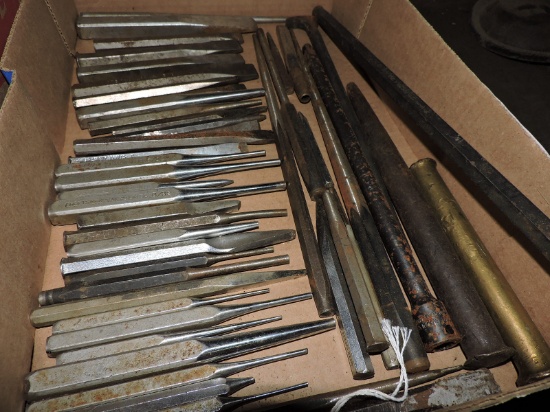 HUGE Box of CRAFTSMAN CHISELS - see Photos