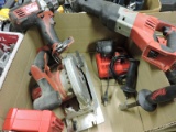 Milwaukee Tools: 1/4 HEX Hydraulic Driver - Circular Saw - Sawzall - Hammer Drill & Bits - Charg/Bat