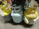 Lot of 3 Refrigerant Tanks