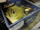 Lot of Heavy-Duty Ratchet Straps (many) and Commercial Rope -- see photos