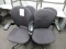 Lot of 4 Rolling Office Chairs - Matching