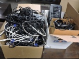 Large Assortment of: Monitor Cables, Mice, Keyboards, Cables, Headsets, Etc....   See Photos