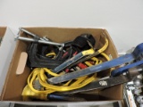 Lot of Misc. Clamps, Flat Bars and Jumper Cables