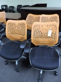 Lot of 4 Office Star Modern Rolling Office Chairs