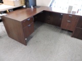 Desk and File Cabinet Set - See Description