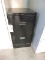 Small Black 2-Drawer File Cabinet - 15