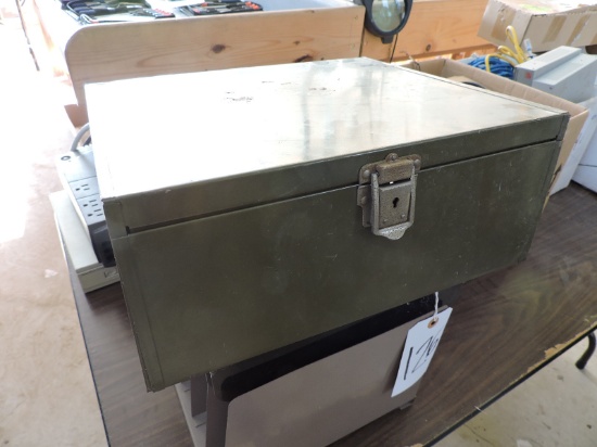 Steel Military File Box and 2 other file holders