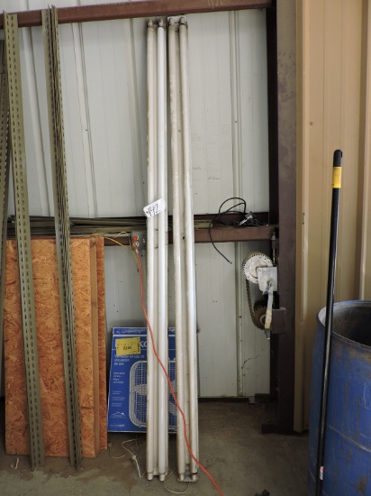 Pair of Overhead Double Shop Lights - 8 FT Length