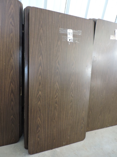 Lot of Five (5) Folding Tables - 60" Wide X 30" Deep X 29" Tall