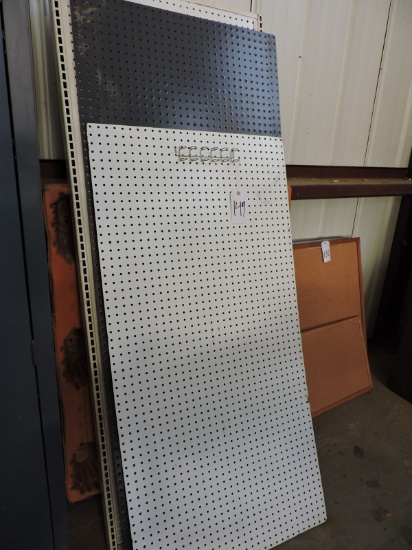 Four (4) Pieces of Commercial Shop Pegboard - 30" Wide X Various Heights