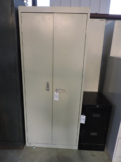 Beige Steel Storage Cabinet - 30" Wide X 72" Tall X 18" Deep