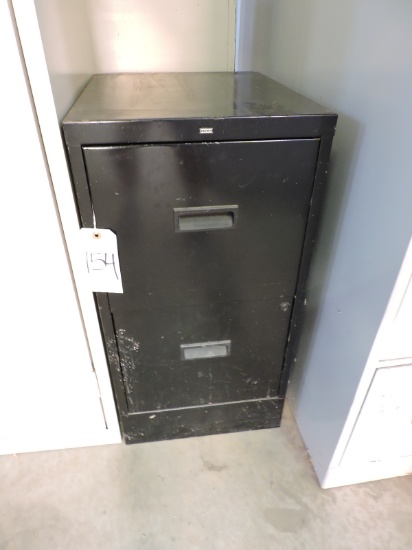 Small Black 2-Drawer File Cabinet - 15" Wide X 29" Tall X 18"