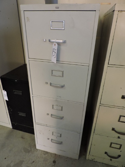 Tall 4-Drawer File Cabinet - 18" Wide X 52" Tall X 26.5" Deep