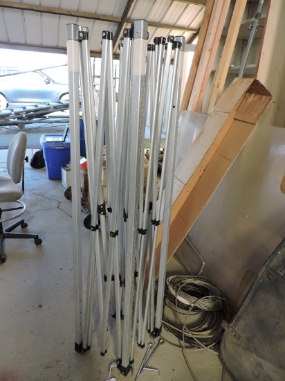 Very Large Outdoor Folding Canopy Frame - Assumed to be 10' X 10' Square - FRAME ONLY