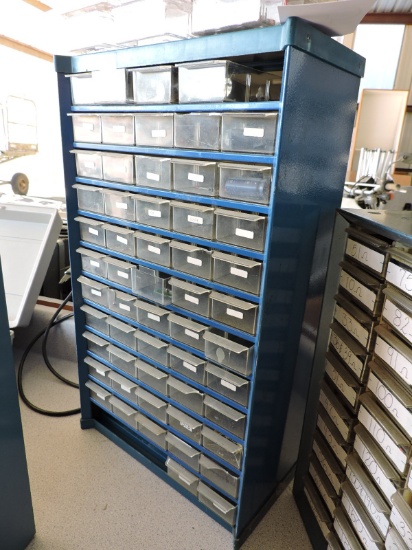 54-Drawer Part Box PLUS Extra Part Bins with Electrical and Electronic Parts Assortment