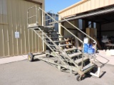 Military B-1 Aircraft Maintenance Stand - from Edwards Airforce Base - Fully Functional