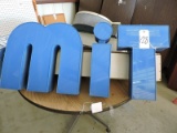 Commercial Lighted Sign - Says the Letters:  M I T