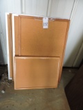 Assortment of 5 Office Cork Boards