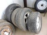 Lot of 5 Misc. Tires / 4 with Rims