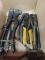 Lot of: Plyers, Wire Strippers, other misc. plyers