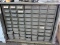 Lower Steel 70-Drawer Parts Cabinet - contains various used European Parts