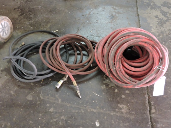 Lot of 3 (three) pneumatic air hoses - different lengths