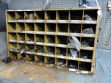 Steel Parts Bins with Contents - New Machine Grade Bolts, Etc….