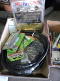 Lot of: Misc. Screw Drivers, Fuel Lines, Door Knob Set, Safety Glasses and More….